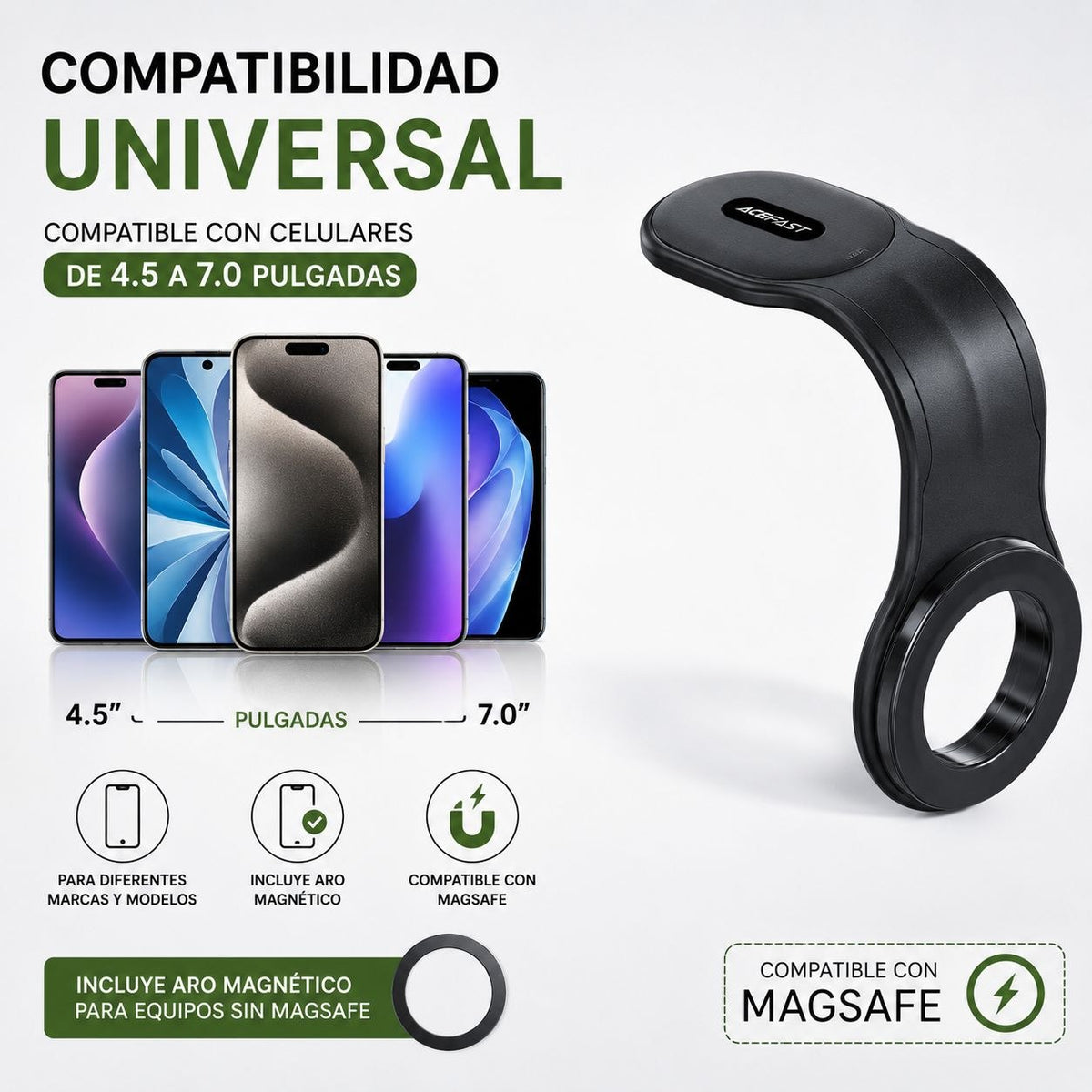 ACEFAST D19 Soporte de auto para iPhone