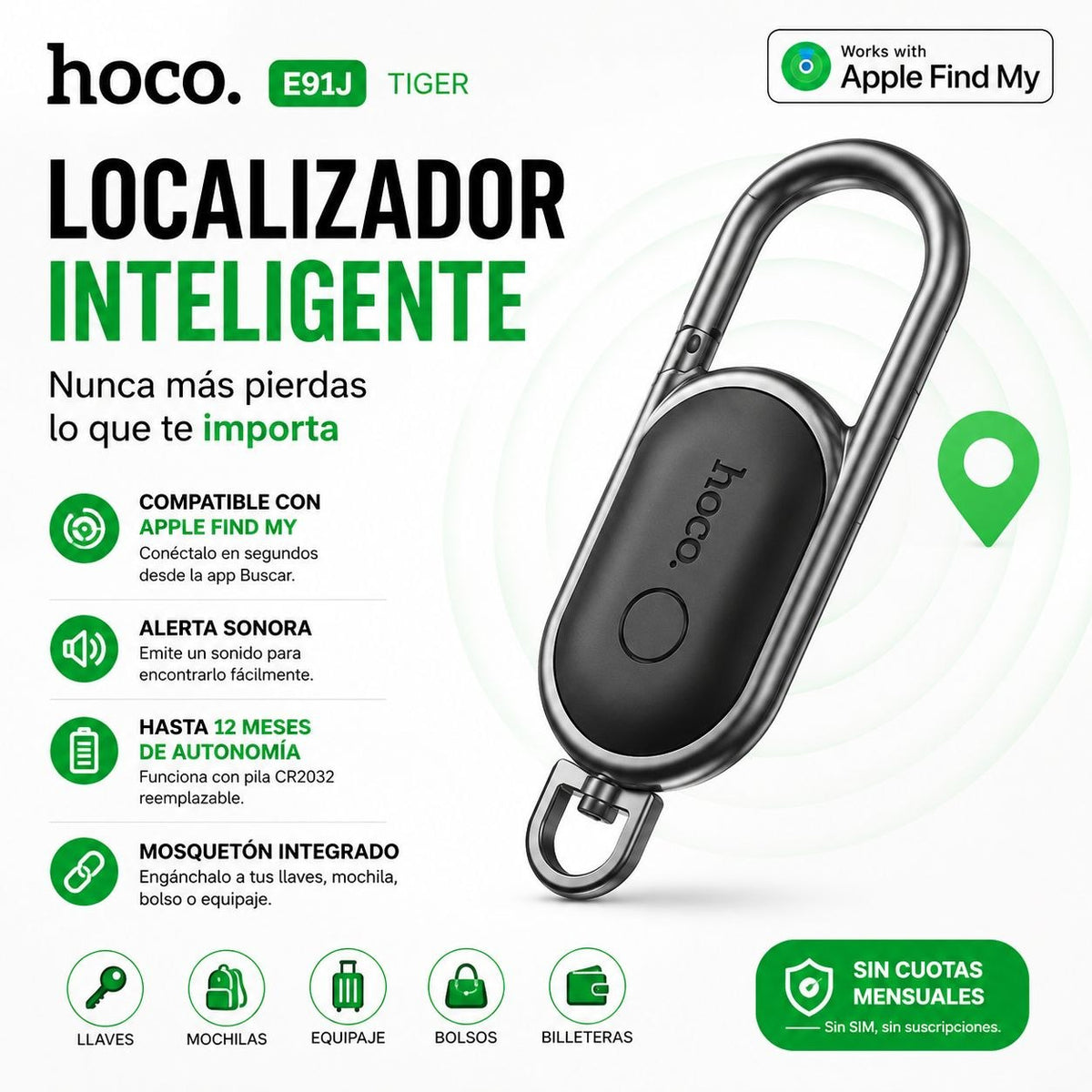 HOCO E91J Llavero inteligente anti pérdida