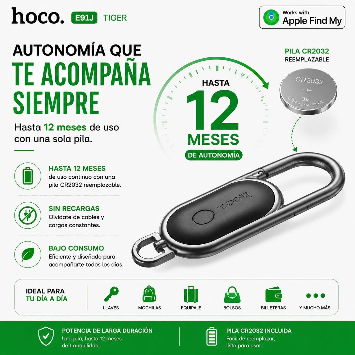 HOCO E91J Llavero inteligente anti pérdida