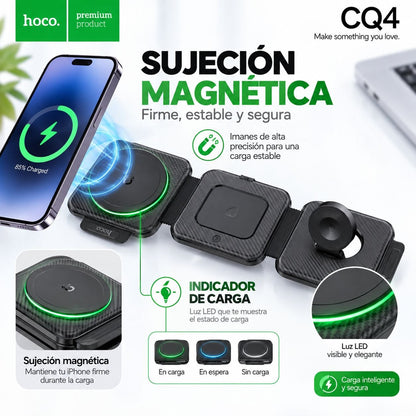 HOCO CQ4 Base inalámbrica 3en1 para iPhone