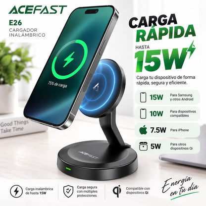 ACEFAST E26 Base de carga inalámbrica rápida MagSafe
