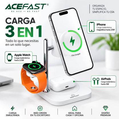 ACEFAST E39 Cargador inalámbrico Qi2 3en1