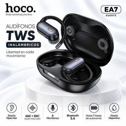 HOCO EA7 Audífonos TWS abiertos con ANC y ENC