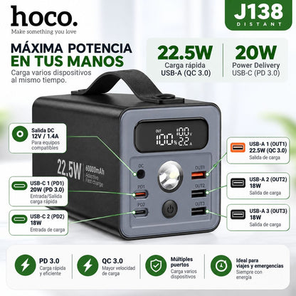HOCO J138 de 60000 mAh Carga rápida