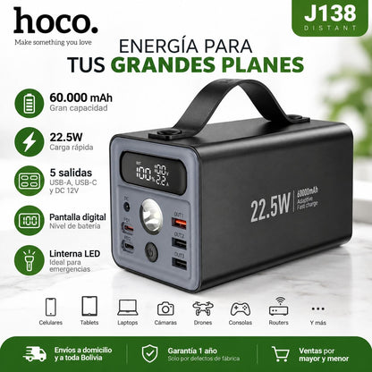 HOCO J138 de 60000 mAh Carga rápida