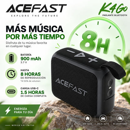 ACEFAST K4 Go Parlante Bluetooth compacto IPX7