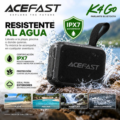 ACEFAST K4 Go Parlante Bluetooth compacto IPX7
