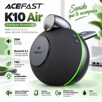 ACEFAST K10 Air Parlante + Cargador Qi2 3en1