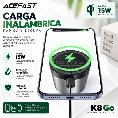ACEFAST K8 Go Parlante Bluetooth Magsafe