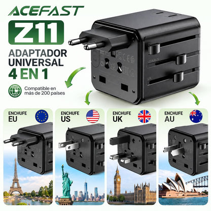 ACEFAST Z11 Adaptador universal para viajes