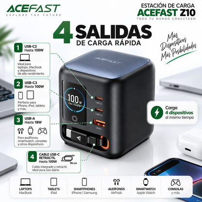 ACEFAST Z10 Estación de Carga 4en1