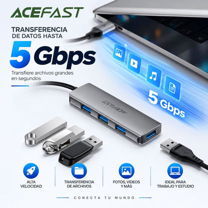 ACEFAST J17 Adaptador HUB USB 4en1