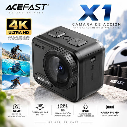 ACEFAST X1 Cámara Sport 4K Sumergible