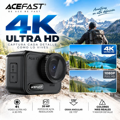 ACEFAST X1 Cámara Sport 4K Sumergible