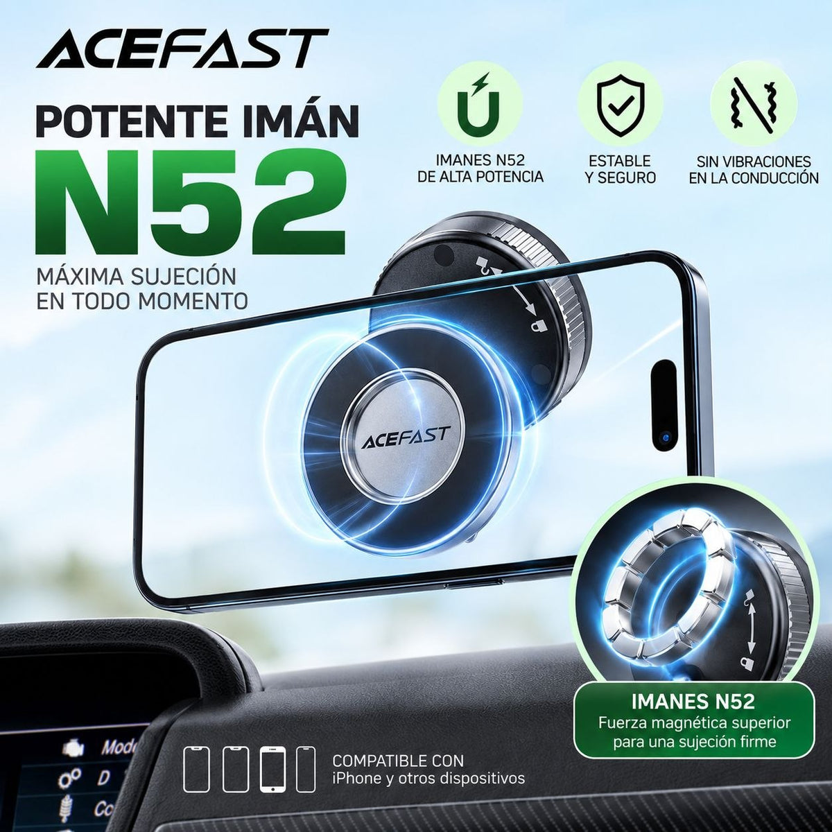 ACEFAST E28 Soporte de iPhone para cualquier superficie