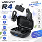 ACEFAST R4 Micrófono Dual de doble receptor de solapa