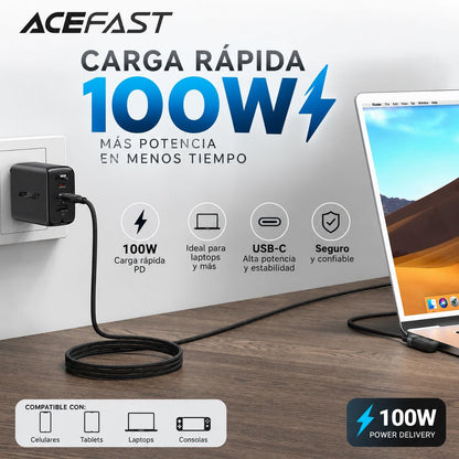 ACEFAST C5-03 Cable Tipo C a Tipo C a 100 Watts