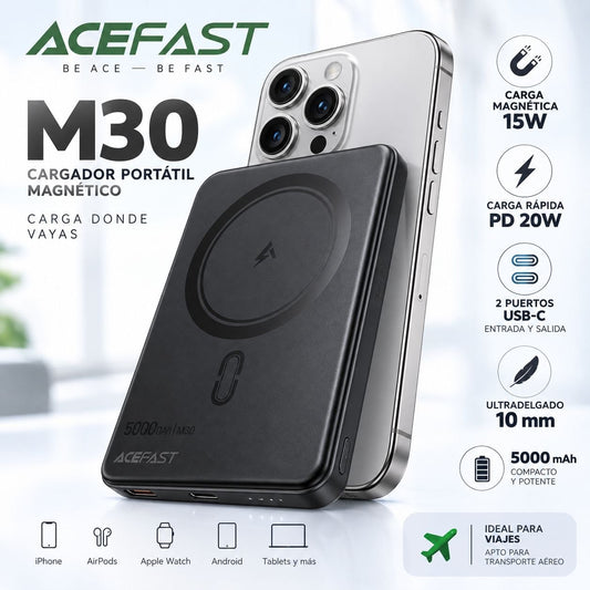 ACEFAST M30 de 5000 Carga rápida Magsafe delgado