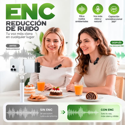 HOCO L20C Micrófono Dual de triple receptor
