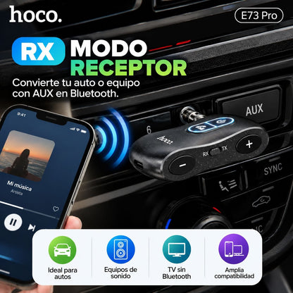 HOCO E73 pro Transmisor & Receptor Bluetooth