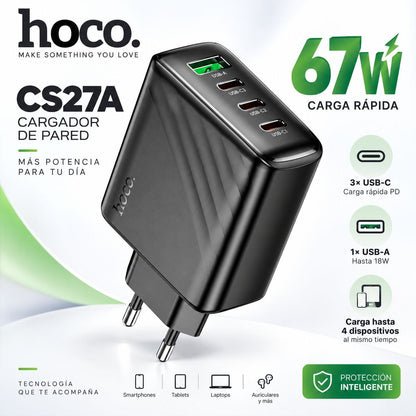 HOCO CS27 Cargador Rápido a 67 Watts