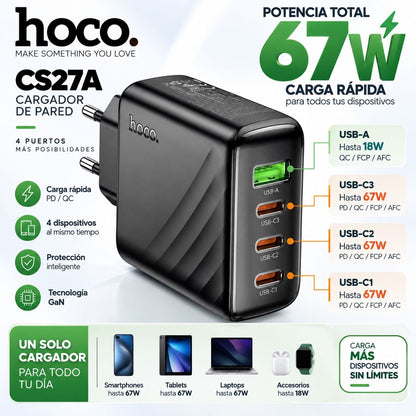 HOCO CS27 Cargador Rápido a 67 Watts
