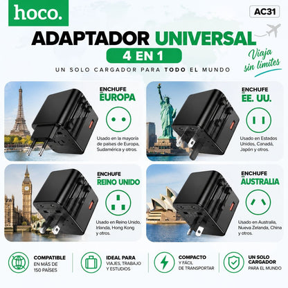 HOCO AC31 Cargador Universal carga rápida