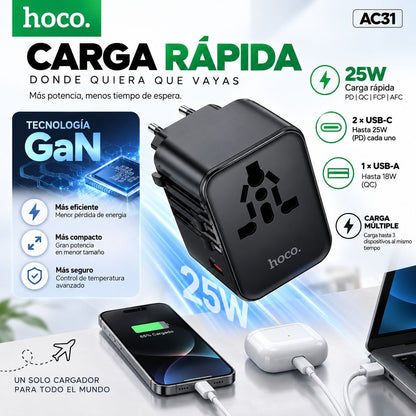 HOCO AC31 Cargador Universal carga rápida