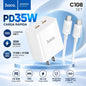 HOCO C108 Cargador Super Rápido 35 Watts + Cable Tipo C