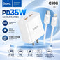 HOCO C108 Cargador Super Rápido 35 Watts + Cable para iPhone