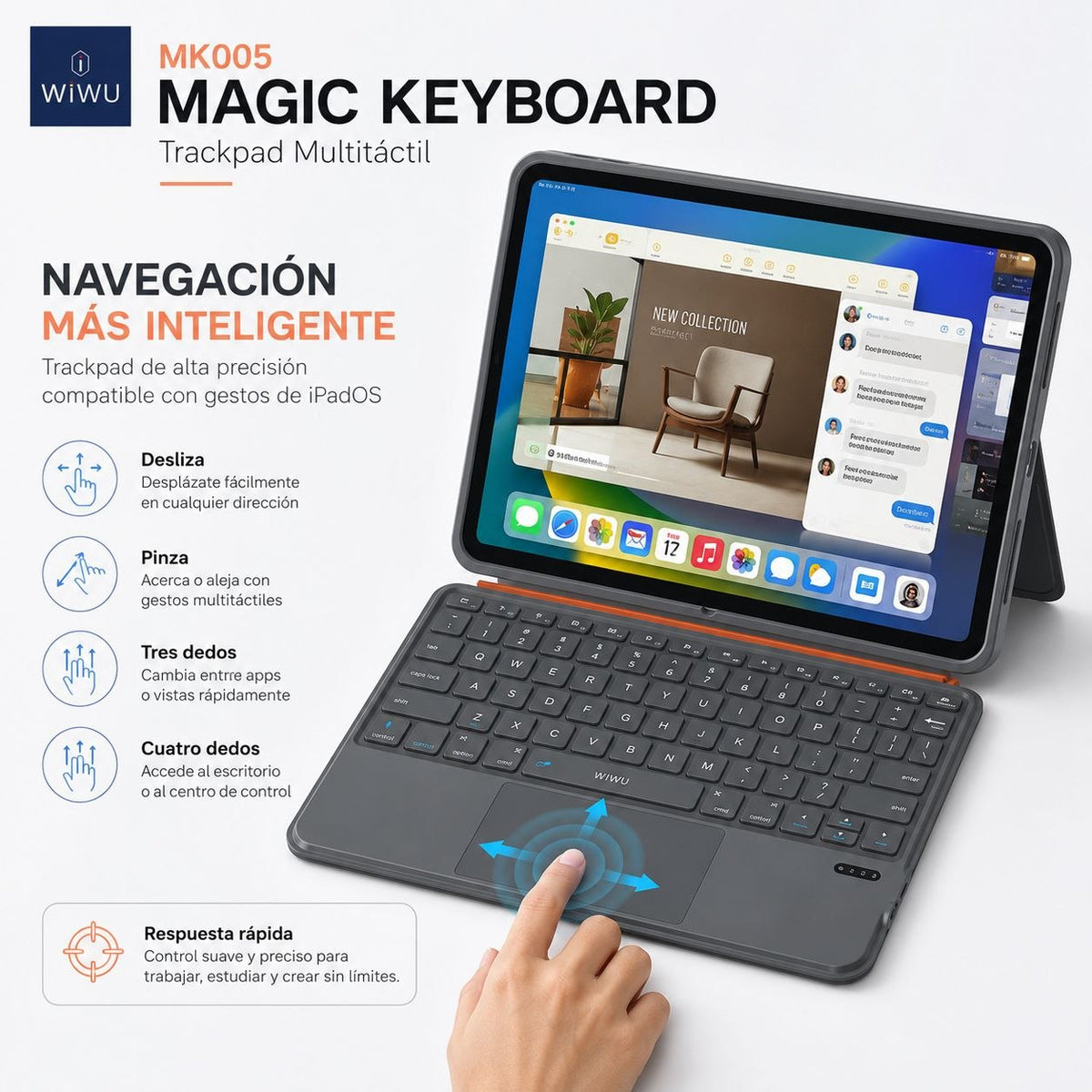 WIWU MK005 Teclado inalámbrico para iPad
