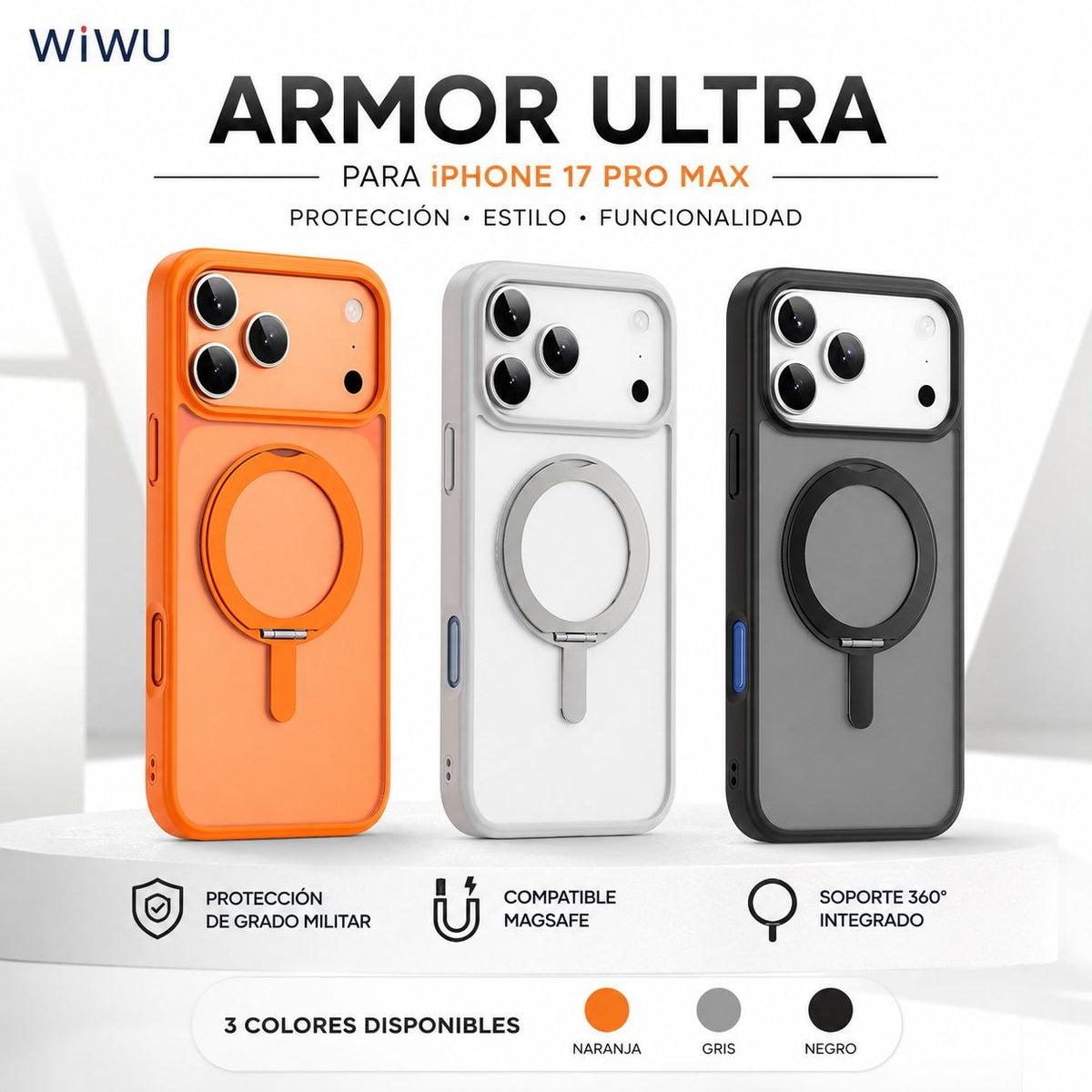 WIWU FGG-202 Funda Magsafe Anticaida