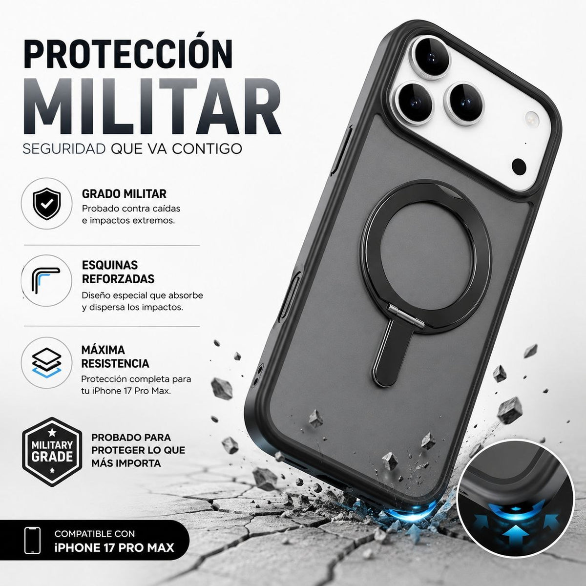 WIWU FGG-202 Funda Magsafe Anticaida