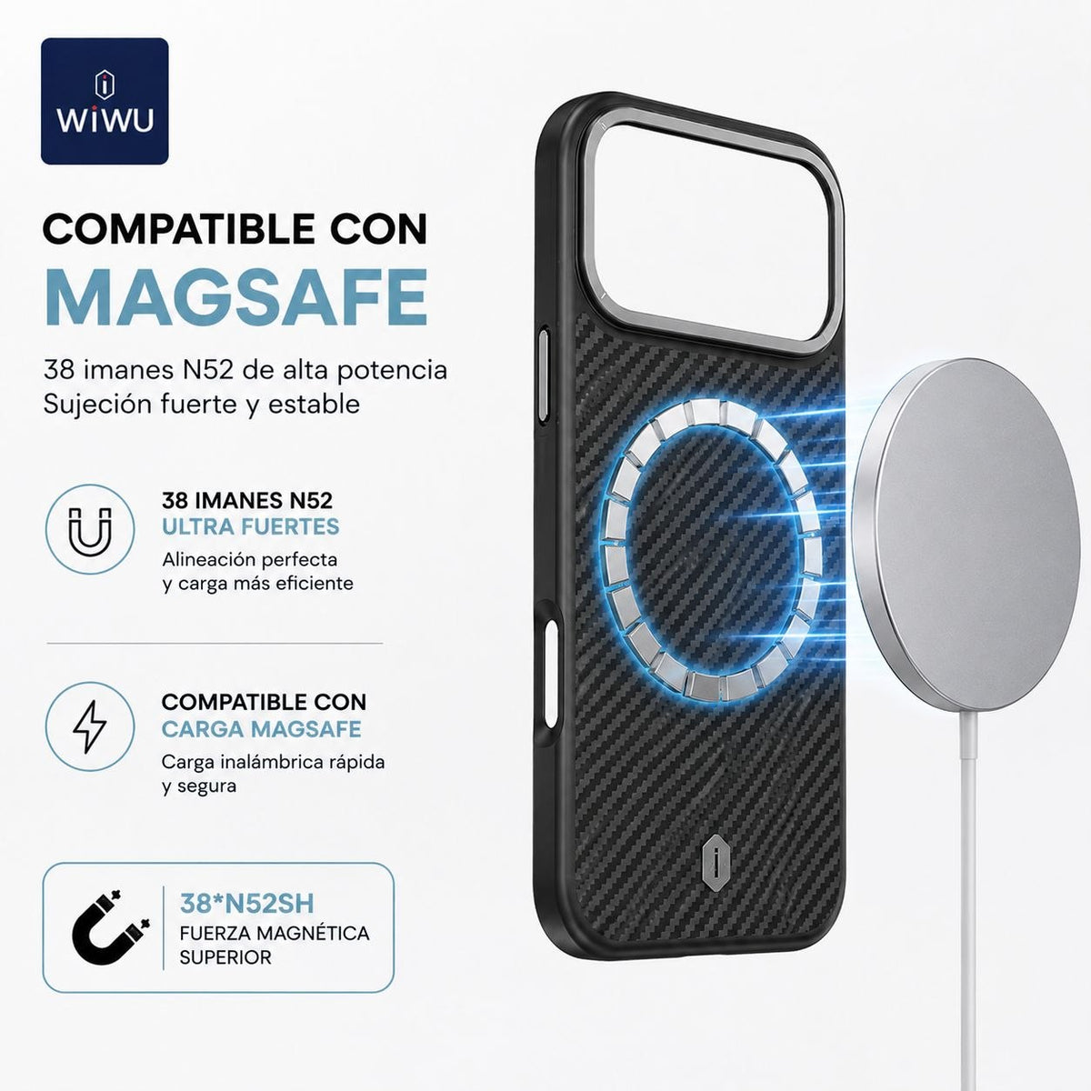 WIWU DCC-205 Funda Magsafe Kevlar