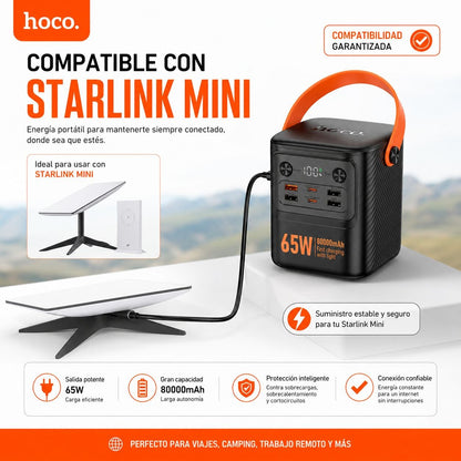HOCO J152 pro de 80000 mAh Carga rápida 65 Watts