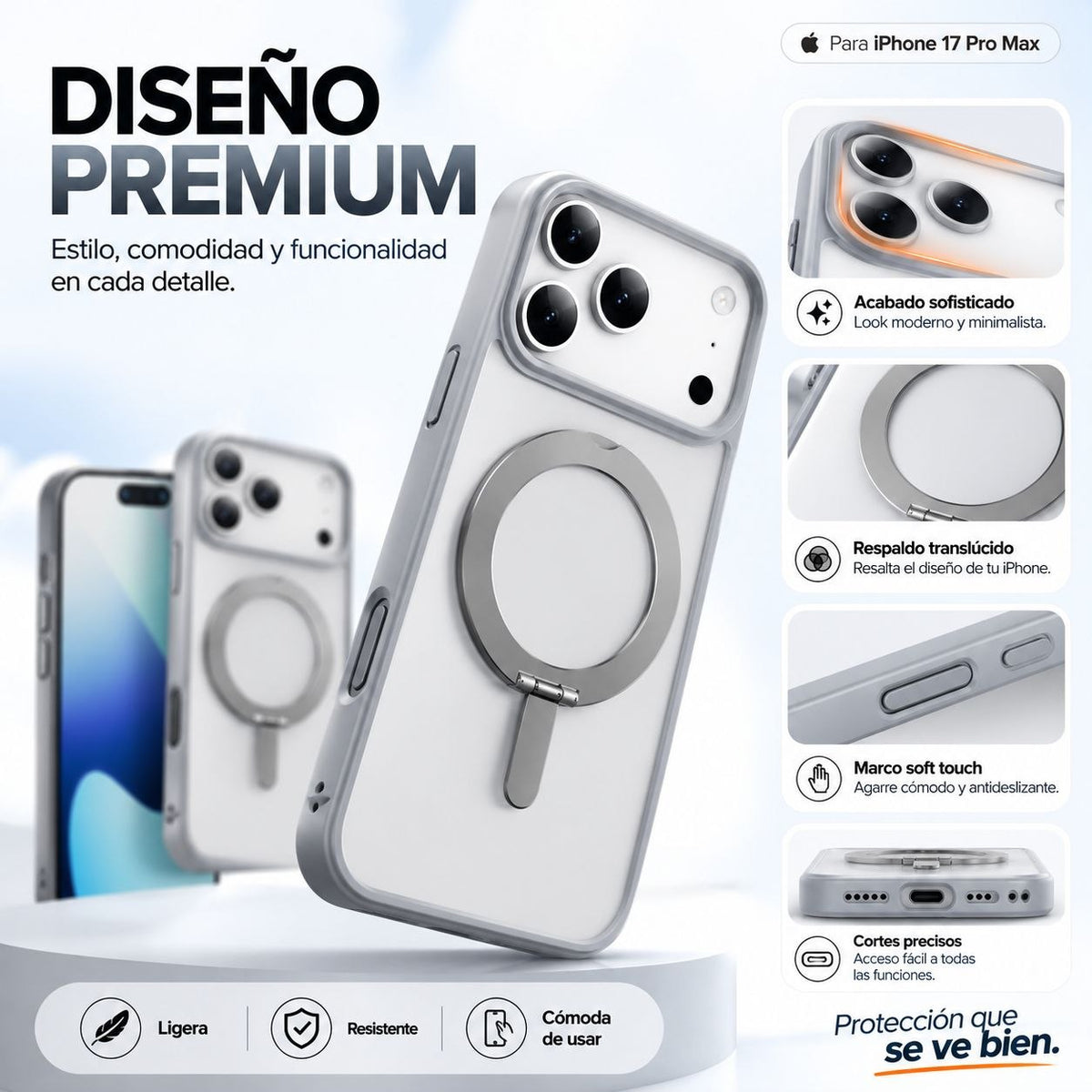 WIWU FGG-202 Funda Magsafe Anticaida