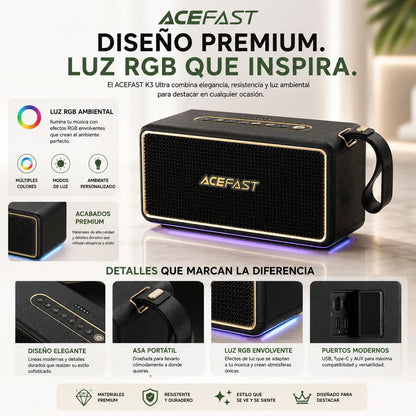 ACEFAST K3 Ultra Parlante Bluetooth 120 Watts