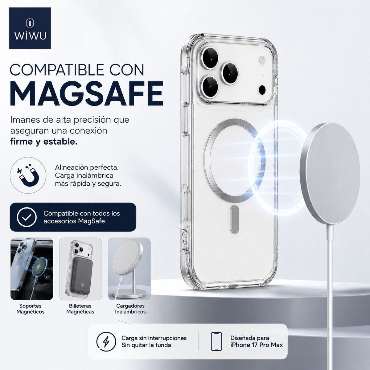WIWU MCC-702 Funda Magsafe Transparente