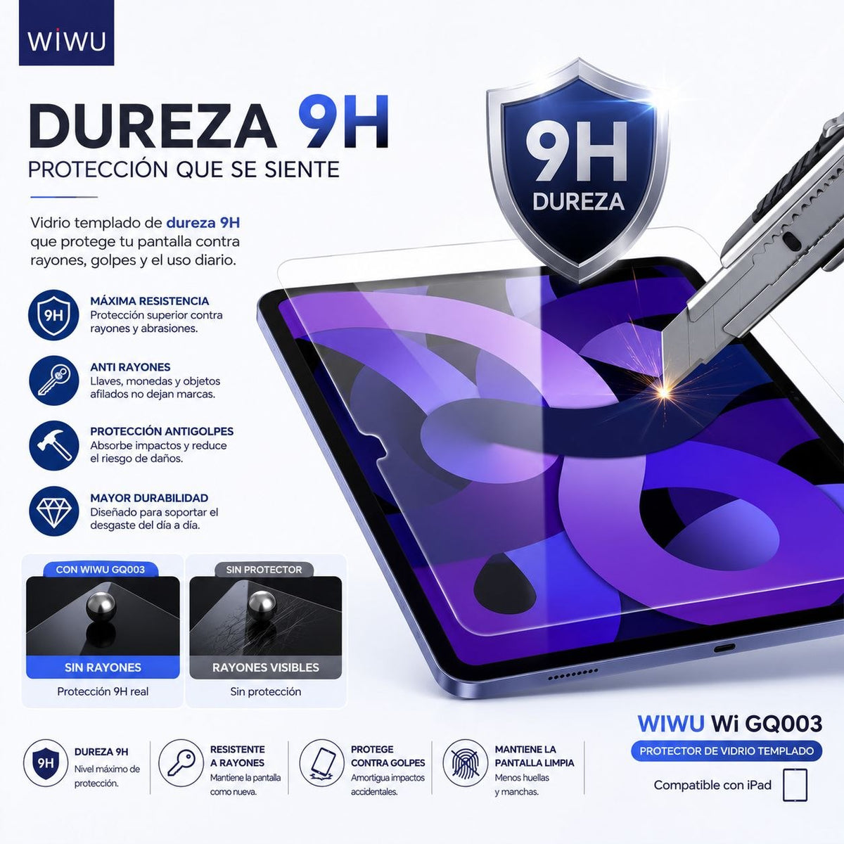 WIWU Wi-GQ003 Protector de pantalla iPad