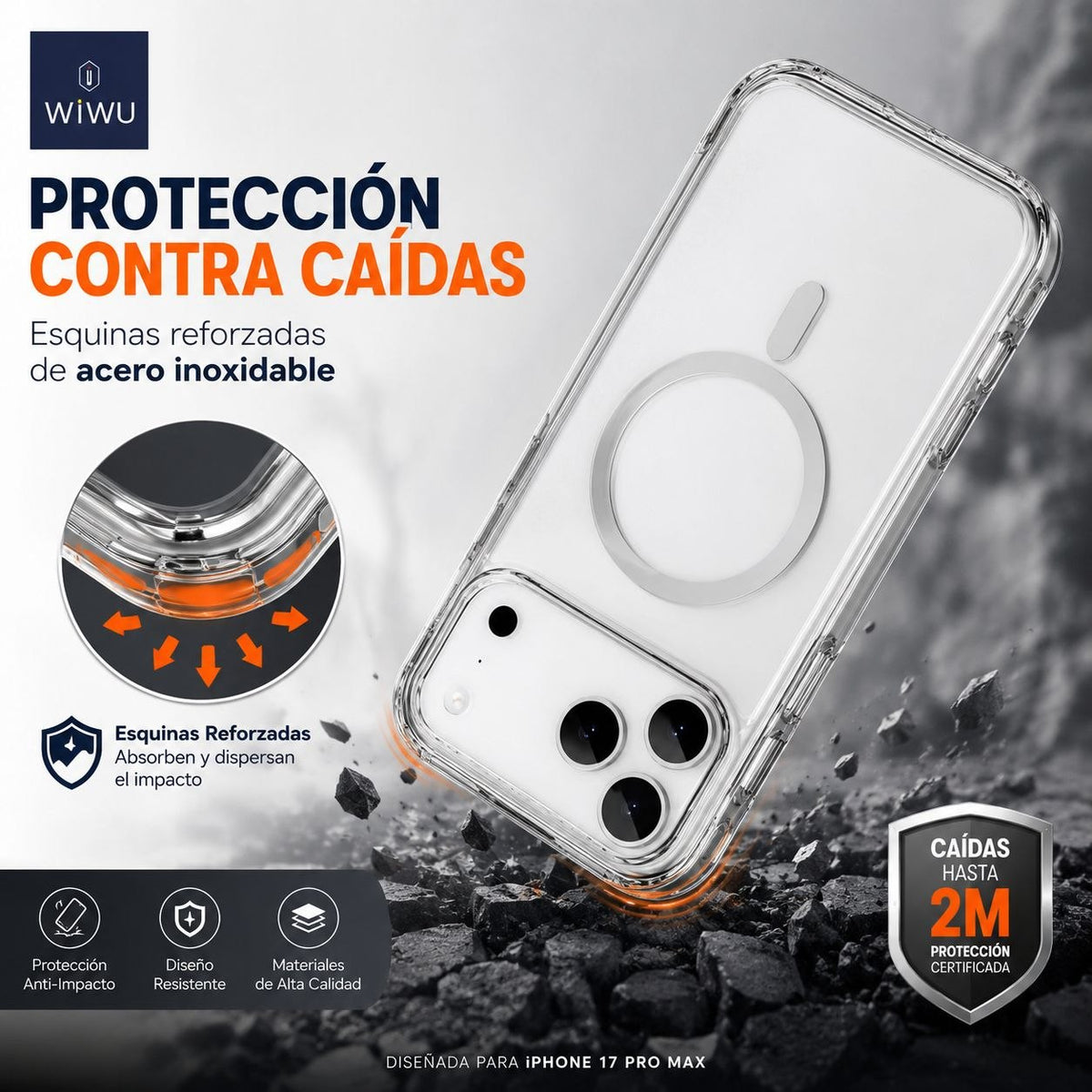 WIWU MCC-702 Funda Magsafe Transparente